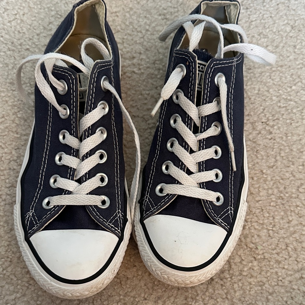 Converse Kids Navy and White Sneakers